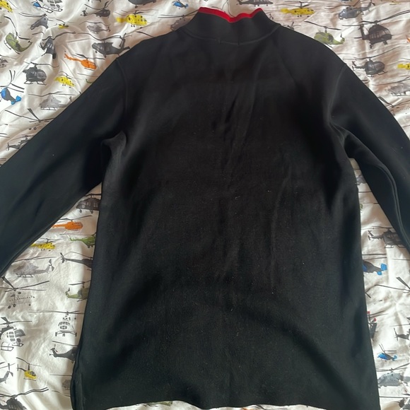 Vintage Polo Ralph Lauren Fleece Black Quarter Zip Polyester Jacket Pullover. - Picture 5 of 5
